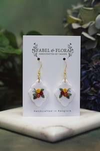 Autumnal Bloom Handcrafted Earrings