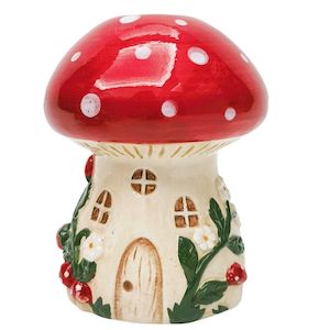 Toadstool House Vase 14cm