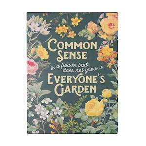 Hanging Signs: Common Sense Wall Plaque