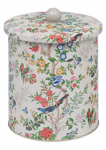 Tinware Collection: Chinoiserie Biscuit Barrel