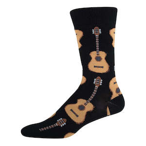Sock Smith Mens: M Guitars Black Sock