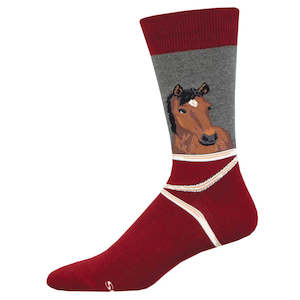 Sock Smith Mens: M Hey Neigh-Bor Charcoal Heather Sock