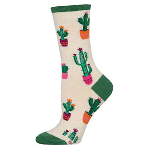 Sock Smith Womans: W Court of Cactus Ivory Heather Socks