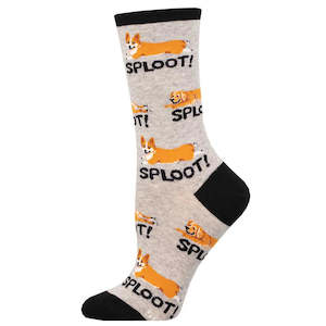 Sock Smith Womans: W Sploot Light Gray Heather Socks