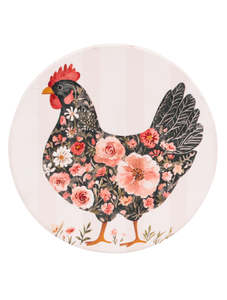 Coasters: Cottage Grove Dark Hen Ceramic Coaster