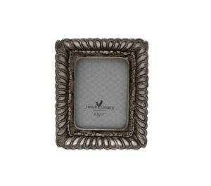 Fanned Pewter Rectangle Photo Frame 2.5x3.5
