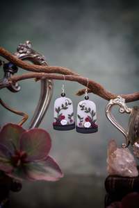The Mourning Bloom Handcrafted Earrings