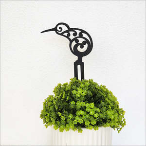 Pots Planters: Acrylic Plant Stake Koru Kiwi