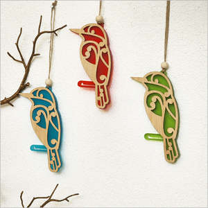 Hanging Signs: Hanging Koru Kingfisher