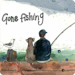 Mens Gifts: Gone Fishing Coaster