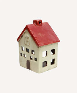 Decor: Villa Red & White Tea Light (YA0001)