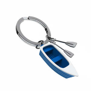 Row Boat Keychain Blue