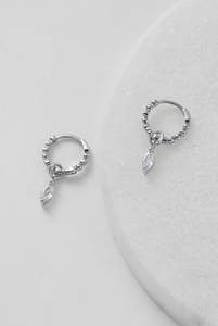 Earrings: Bridie Huggie Silver Mini Huggy