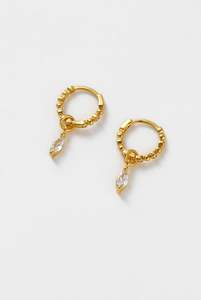 Earrings: Bridie Huggie Gold Mini Huggy