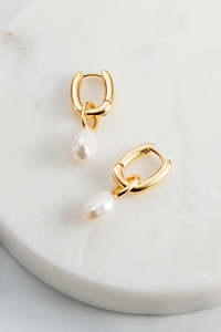 Earrings: Gold Prue Earrings