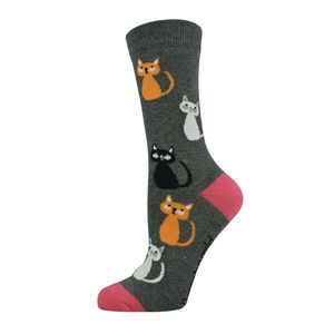 Womans Bamboo Socks: Kitty Cats Bamboo Sock