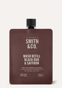Smith & Co Hand Body Wash Refill Black Oud & Saffron