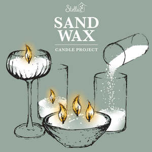 Candles Diffusers: Sand Wax 250gm (500ml Vol)