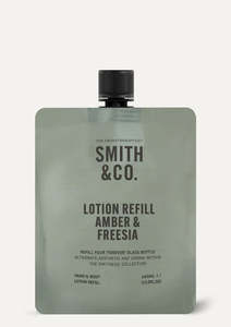 Lotions Hand Creams: Smith & Co Hand Body Lotion Refill Amber & Freesia