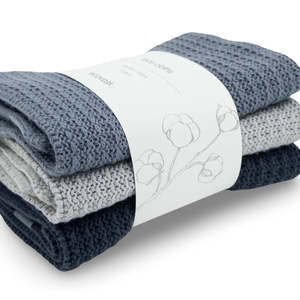 Washcloths: Face Cloth 3pack Storm
