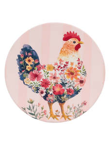 Cottage Grove Hen Ceramic Coaster