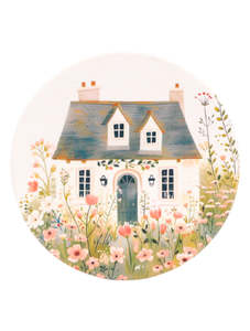 Coasters: Cottage Grove Light Cottage Ceramic Coaster