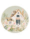 Cottage Grove Green Cottage Ceramic Coaster
