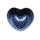 Blue/White Spot Heart Shape Large Bowl