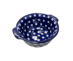 Bowls: Dip Bowls Blue/White Spot