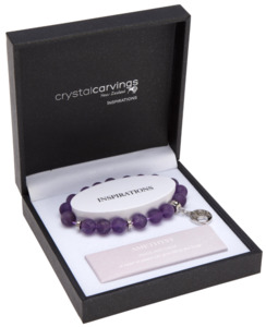 Kiwi Charm Bracelet Amethyst Matte