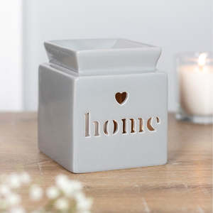 Accessories: Grey Home Cut Out Oil/Wax Burner
