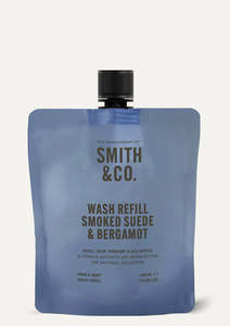 Soaps: Smith & Co Smoked Suede Hand Body Wash Refill 400ml