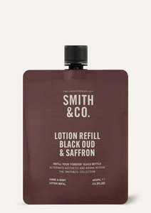 Smith & Co Hand & Body Lotion Black Oud & Saffron Refill
