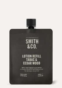 Lotions Hand Creams: Smith & Co Hand Body Lotion Tabac & Cedarwood Refill