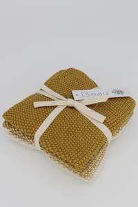 Wash Cloths Set of 3 Cornflour Fleck