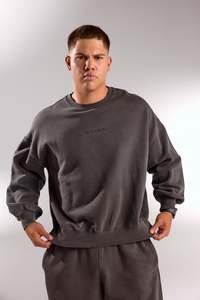 ESSENTIAL OVERSIZED CREW NECK STORM