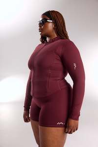 Womens Tops: FORM JACKET DEEP CHERRY