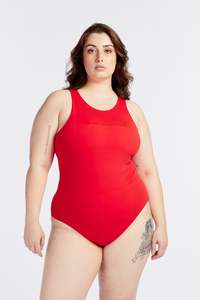 SUMMER SLEEK BODYSUIT HIBISCUS