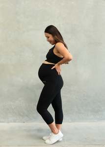 Final Sizes Hine: STAPLE MATERNITY 7/8 LEGGING ONYX