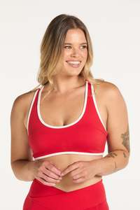 Sports Bras Hine: FORME CONTRAST BRA RED