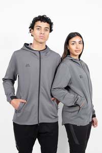Iathletic Pro Zip Hoodie: iAthletic Pro Zip Hoodie - Grey
