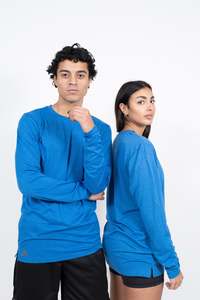 Performance Long Sleeve: iAthletic Performance Long Sleeve Tee - Royal Marle