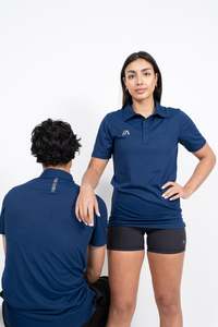iAthletic ProTech Polo - Navy Marle