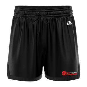 Canterbury Cougars: Canterbury Cougars Black/Black Women's Casual Basketball Shorts