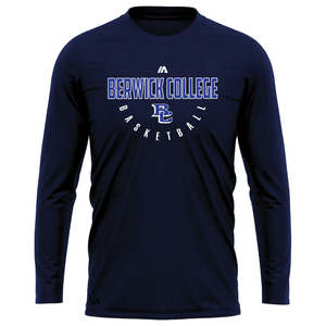 Berwick College Performance Long Sleeve Tee - Navy Marle