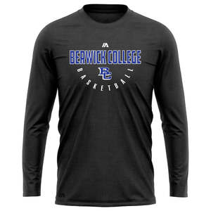 Berwick College Performance Long Sleeve Tee - Black Marle