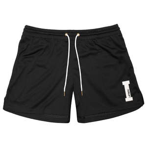 iAthletic Essential Shorts Unisex Embroidered Patch - Black