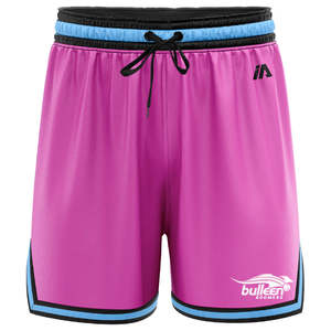 Bulleen Boomers Casual Basketball Shorts - Pink/Carolina/Black