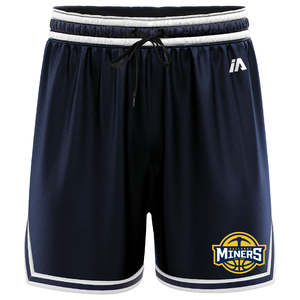 Ballarat Miners Casual Basketball Shorts - Navy/White