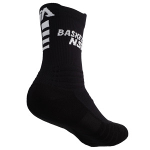 Bnsw Sale: Basketball NSW Elite Socks - Black/White